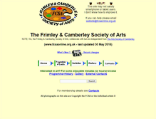 Tablet Screenshot of fcsaonline.org.uk